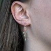 Boucles d'oreilles Bianca en pierres Turquoise Africain - vue V4