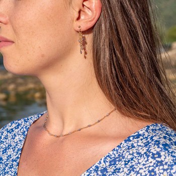 Boucles d'oreilles Bianca en pierres Tanzanite
