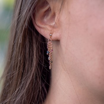 Boucles d'oreilles Bianca en pierres Tourmaline