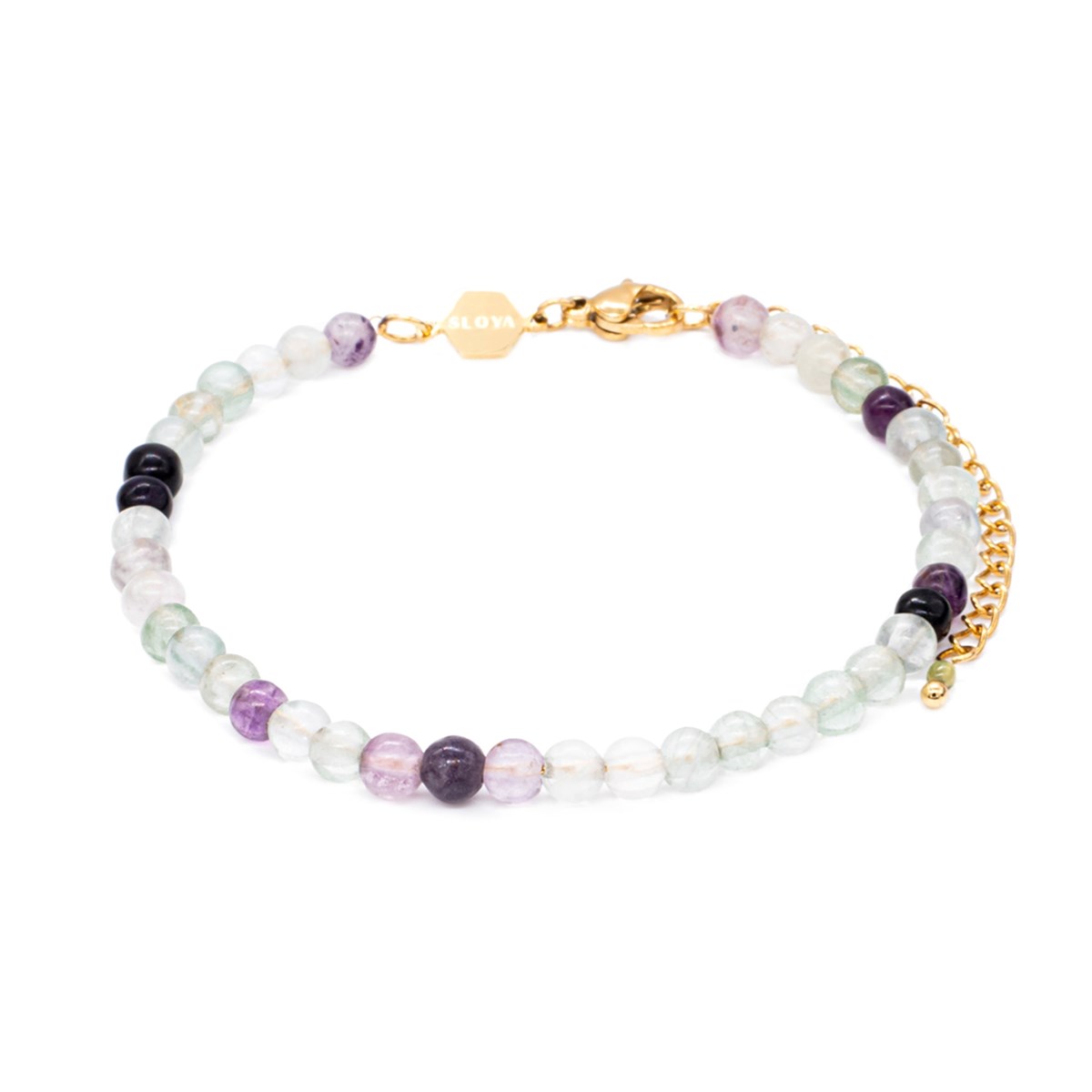 Bracelet Serena en pierres Fluorite