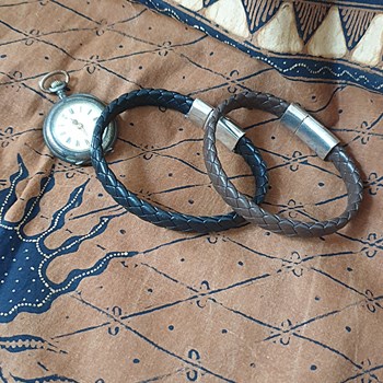 Bracelet en cuir homme noir Milo fait main