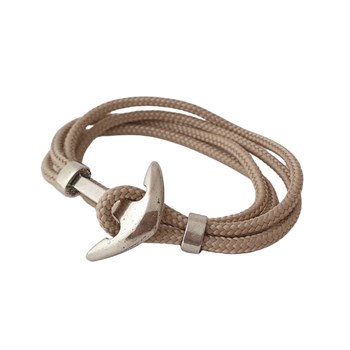 Bracelet ancre beige homme fait main