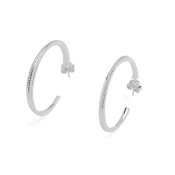 Boucles d'oreilles créoles Argent 925 LESLIE