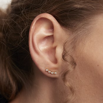 Boucles d'Oreilles Pdpaola Motion White Tide