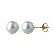 Boucles d'oreilles Brillaxis or perle de culture
d'eau douce 7.5mm