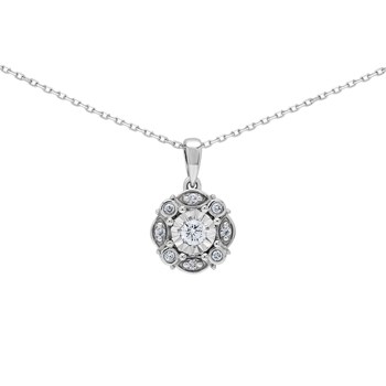 Collier Brillaxis or blanc 18 carats diamants
