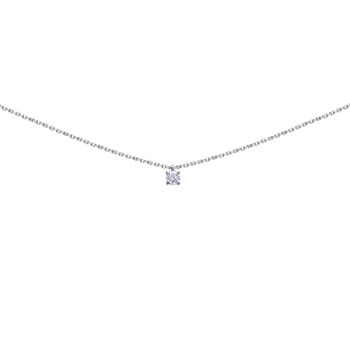 Collier Brillaxis solitaire oxyde or 18 carats