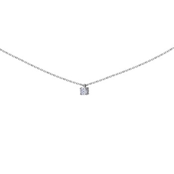 Collier Brillaxis solitaire oxyde or 18 carats