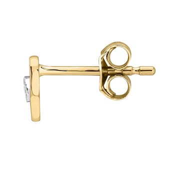 Boucles d'oreilles Brillaxis coeur or diamant