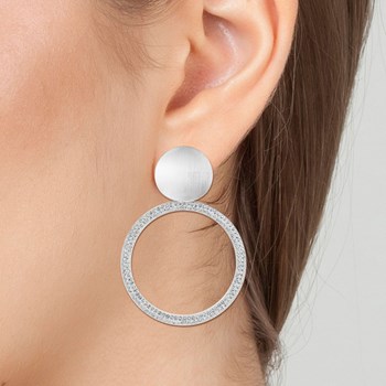 SC Crystal earrings with sparkling crystals