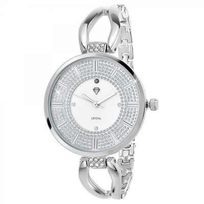 Montre Emilie SC Crystal orn e d un v ritable diamant noir et de 15 Cristaux Scintillants MATY