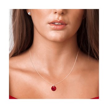 Collier nylon SC Crystal orné de Cristaux scintillants et ses boucles d'oreilles