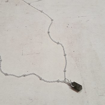 Collier Pendule Labradorite Argent 925