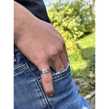 Bague Ethnique Fleur De Lotus Argent 925