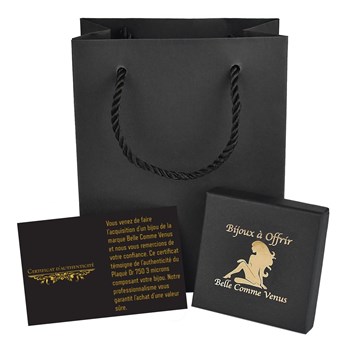 Gold-plated 750 3 microns anklet with stars and zirconium oxide