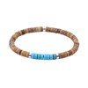 Bracelet Perles Heishi Jaspe Et Turquoise - vue V1