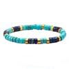 Bracelet Perles Heishi Jaspe Bleu Turquoise - vue V1