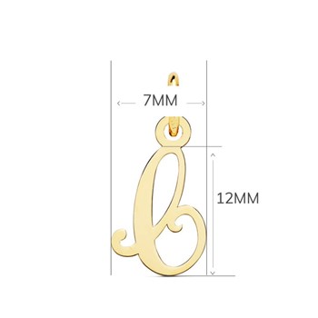 Collier - Pendentif Lettre 'C' Or 750/1000 - Chaine Dorée