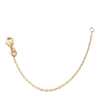 Vergulde 750 3 micron verlengkettinkje voor enkelband armband ketting