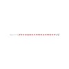 Bracelet Argent - Boules facettes rouges - vue V2