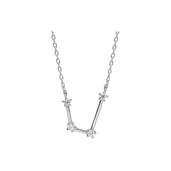 Aquarius Constellation Necklace - Silver