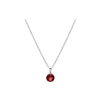 Collier Argent - Grenat Véritable