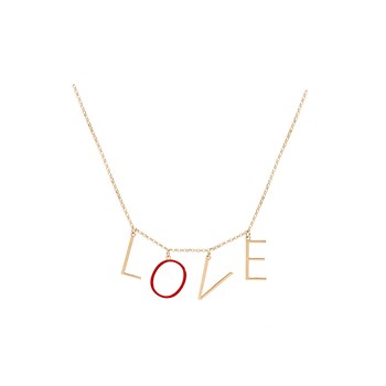 LOVE necklace - Gold-plated