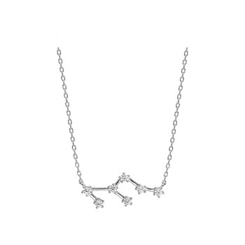 Collier Constellation Lion - Argent