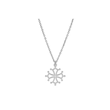 Necklace Croix Occitane - Small silver model