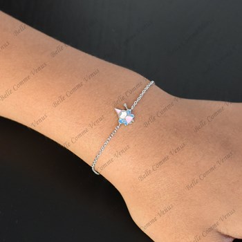 Bracelet fée émail coloré Argent 925 Rhodié
