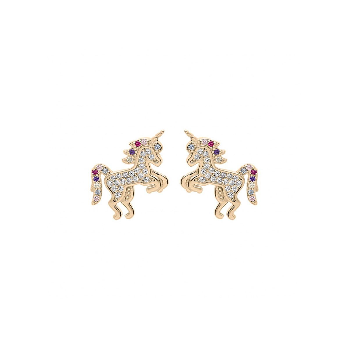 Boucles d'oreilles Licorne - Oxydes