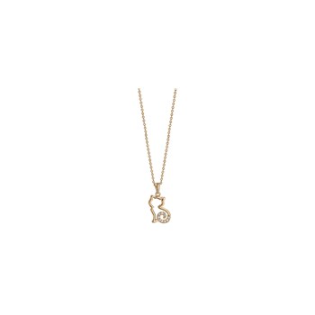 Collier Chat - Plaqué Or