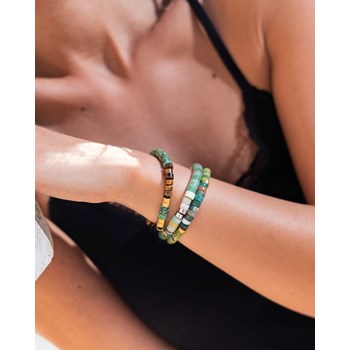 Bracelet Perles Heishi Aventurine Verte