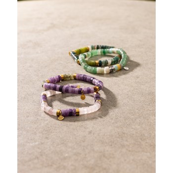 Bracelet Perles Heishi Aventurine Verte