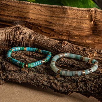 Bracelet Perles Heishi Amazonite