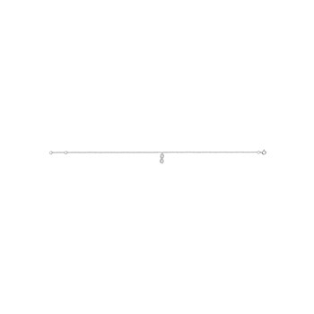 Chaine de cheville argent - Infini