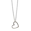 Collier mini coeur Charly argent 45 cm - vue V1