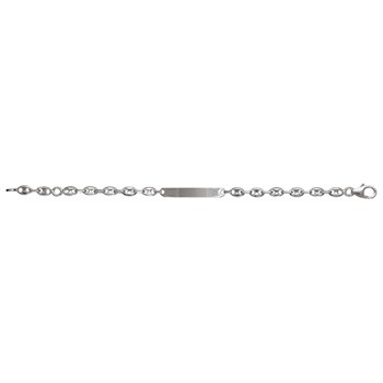 Gourmette Enfant Grain Café - Argent