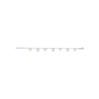 Bracelet argent - Arbre de vie et perles