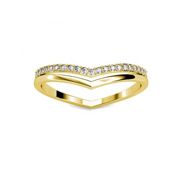 Bague Tiryns - Doré et Cristal