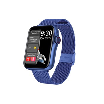 Montre Connectée Smarty2.0 - Bracelet Milanais - Chrono, photo, fréquence cardiaque, pression sanguine, tracé du parcours