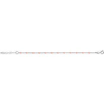 Bracelet argent - Olives roses