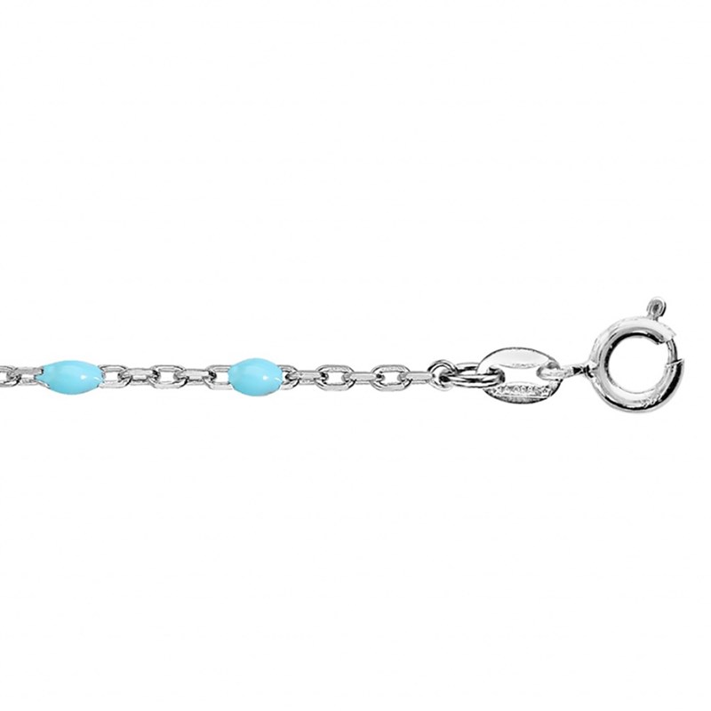 Bracelet argent - Olives turquoise