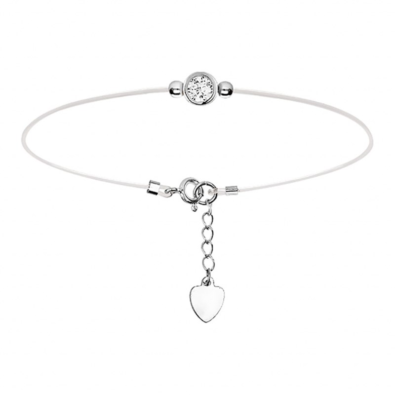 Bracelet solitaire - Fil nylon