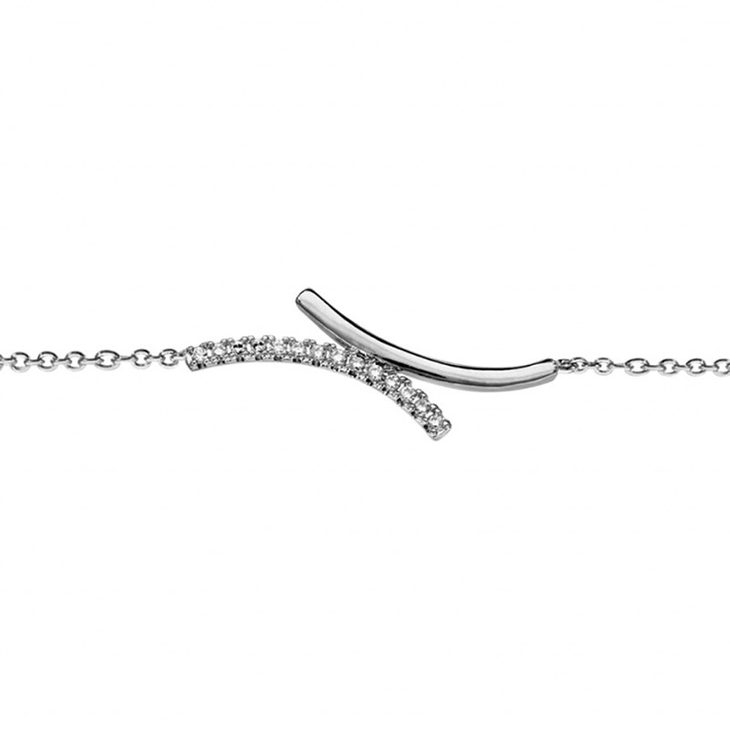 Bracelet croisé - Argent