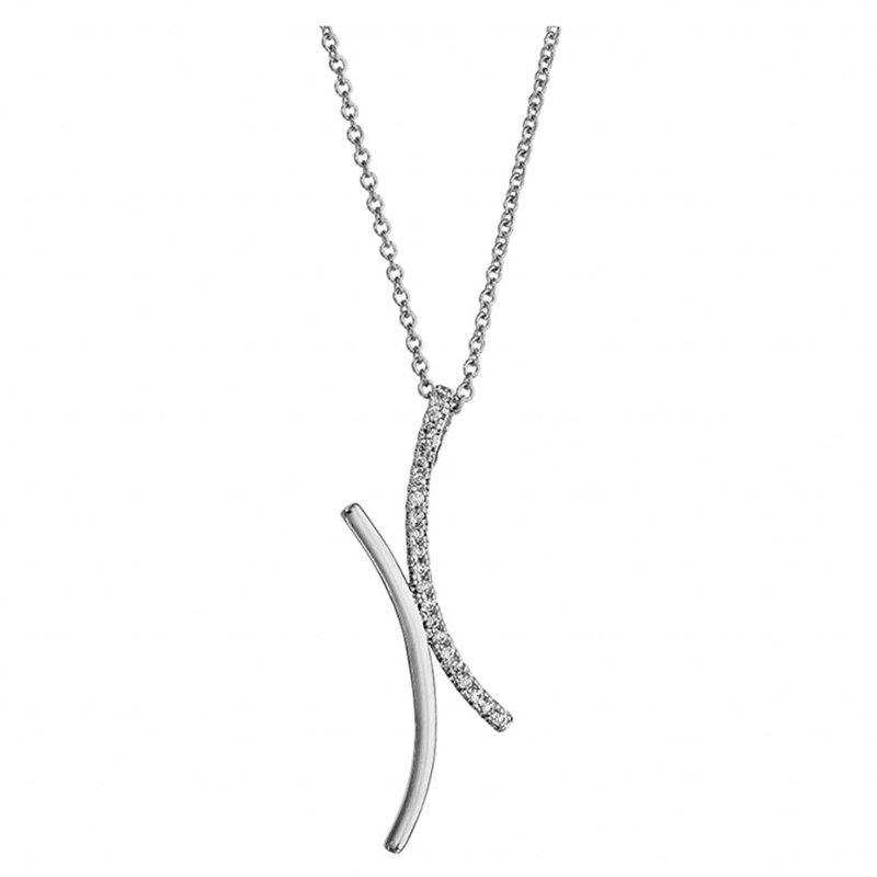 Collier croisé - Argent et oxydes - vue 2