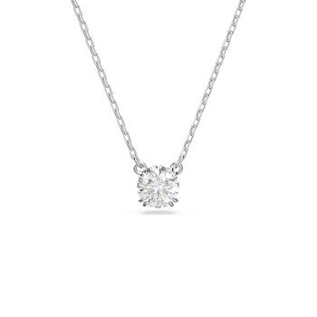 Pendentif Swarovski stilla rond blanc