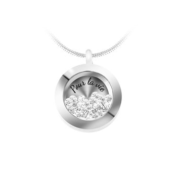 Pour la Vie ketting met SC Crystal fonkelende kristallen
