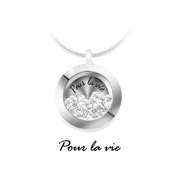 Pour la Vie ketting met SC Crystal fonkelende kristallen