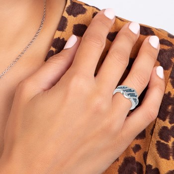Bague SC Crystal ornée de Cristaux scintillants